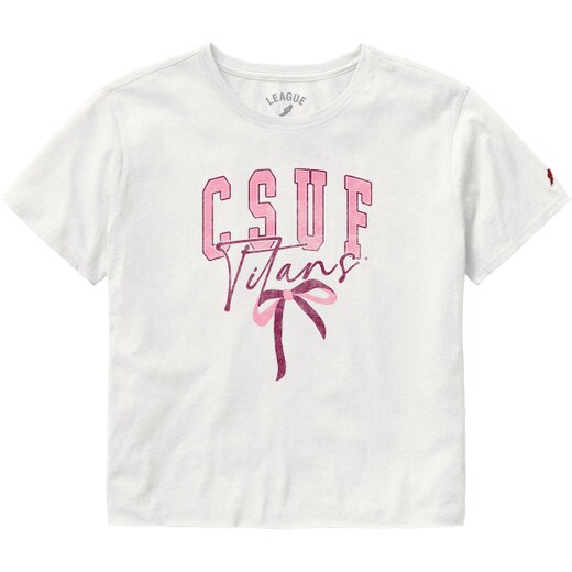 Legacy Titans Bow Crop Top - White